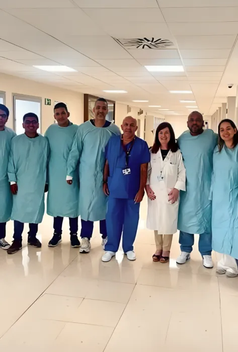 Visita de los estudiantes al Hospital Regional Universitario de Málaga